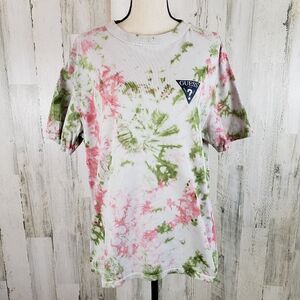 Guess Tie Dye Logo Tee Sz M